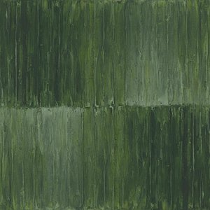 Monochromatic Echoes Of Moss And Sage In A Singular Vertical Descent — Laurent Vionnet, Minimalist Art