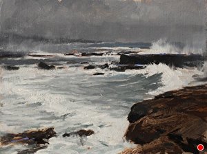 Storm Over Sharks Cove — Jeremy Lipking