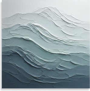 Stratigraphy Of The Deep: A Monochromatic Meditation On Earthen Flow — Christian Noiret, Contemporary Abstract Painting