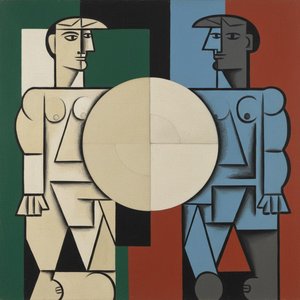Celestial Symmetry In Fragmented Form — Marc Duvallier, Cubism