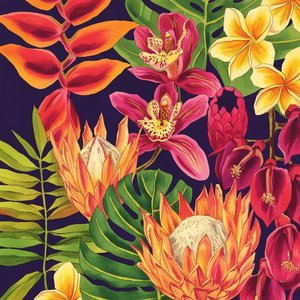 Eternal Bloom: A Monumental Symphony Of Saturated Petals And Verdant Botanical Abundance — Caroline Pelletier