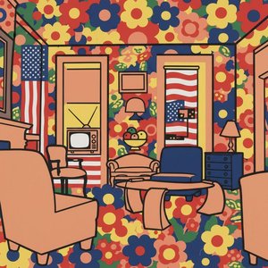 A Symmetrical Bloom Of Graphic Echoes In A Singular Floral Tapestry — Arthur Tessier, Pop Art
