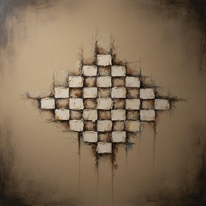 Monolithic Fragments Of Memory In Earthy Tones And Distressed Sepia Impasto — David Moreau