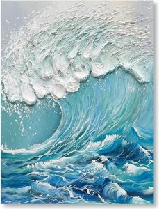 Ephemeral Surge: A Monumental Study Of Sculptural Blue Tides And Kinetic Sea Foam — Christian Noiret