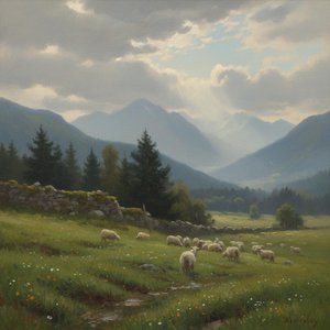 Luminous Serenity Of The Highland Vale — Jacques Villedieu