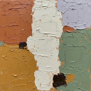 Monolithic Earth Tones: A Sculptural Study In Tactile Organic Abstraction And Stability — Laurent Fabre, Neo-abstract Art