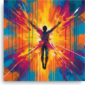 Radiant Ascension: A One-of-One Study in Contained Chromatic Exaltation.