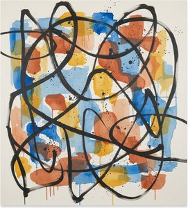 Fragmented Echoes Of Kinetic Motion In A Mosaic Of Cerulean And Ochre — Christian Noiret