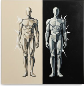 Dualistic Symmetry: A Monolithic Study Of Light And Shadow In Geometric Form — Laurent Fabre