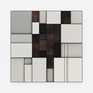 Architectonics Of Absence: A Study In Tonal Grids And Measured Silence. — Laurent Fabre, Neo-abstract Art (modern Abstract Compositions)