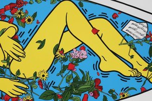 Chromatic Pulse: A Symphony Of Form And Flora — Jacques Villedieu, Street Art / Pop Art