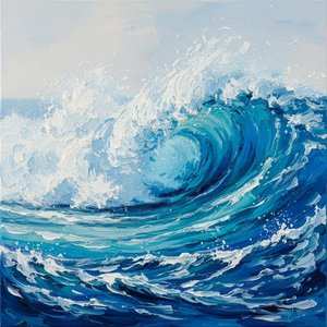 Cerulean Surge: A Monumental Study Of Kinetic Motion And Deep Oceanic Tension — Christian Noiret