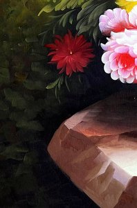 Romanticist Floral Bouquet In Golden Urn