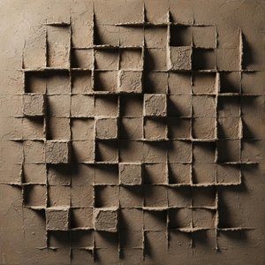 Fragmented Monolith: An Architectural Study In Eroded Earth And Shadowed Relief — David Moreau