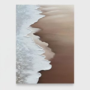 Ephemeral Shoreline: A Monolithic Study Of Alabaster Waves And Earthbound Silence — Laurent Roche