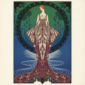 Lunar Halo And Cascading Teal Feathers — Valentin Laurent De Courcey