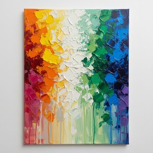 Prismatic Radiance: A Sculptural Explosion Of Chromatic Energy And Textured Light — Christian Noiret
