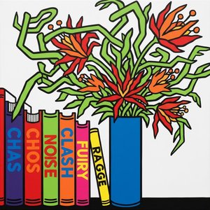 Chromatic Rhythm: A Vibrant Symphony Of Geometric Forms And Wild Botanical Lines — Caroline Pelletier, Aggressive Confrontational Pop