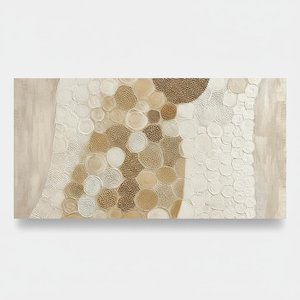 Ethereal Ochre Orbits: A Monumental Study In Organic Texture And Silent Serenity — David Moreau