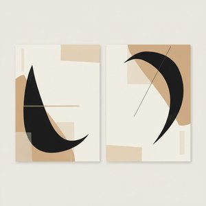 Monolithic Silence: A Meditative Diptych Of Organic Forms And Earthy Shadows — Laurent Vionnet