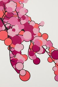 Radiant Intervals: A Study In Coral Form — Jacques Villedieu, Hard-edge Color Abstraction (minimalism)