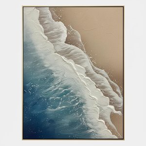 Ephemeral Tides Of Sand And Sea: A Singular Study In Textured Motion — Christian Noiret