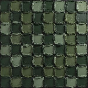 Monolithic Moss: A Sculptural Study Of Organic Cells And Deep Forest Shadows — David Moreau, Contemporary Abstract