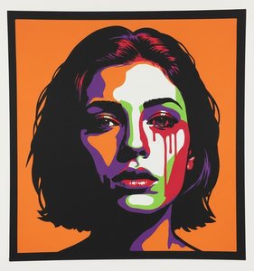 Ephemeral Sorrow In Saturated Orange: A Singular Vision Of Melancholic Radiance — Caroline Pelletier