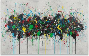 Centrifugal Chaos: An Expansive Symphony Of Kinetic Splatter And Primal Black Core — Laurent Lefèvre