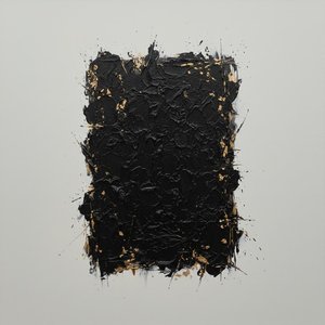 Obsidian Monolith With Gilded Veins In A State Of Eternal Fragmented Tension — David Moreau
