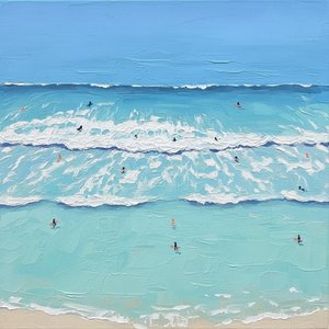 Azure Serenity: A Meditative Study Of Rhythmic Waves And Infinite Horizons — Christian Noiret