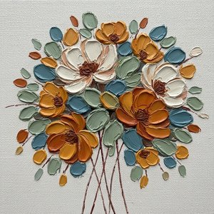Earthen Resonance: A Monumental Study Of Sculptural Flora And Meditative Textures — Christian Noiret, Contemporary Abstract Painting