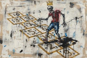 The Sovereign's Gambit: A Memento Mori in Blue and Gold