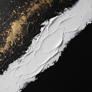 Fragmented Radiance: A Monumental Study Of Gilded Chaos And Sculptural White Impasto — David Moreau