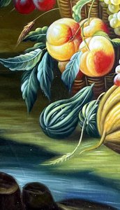 Classical Fruit Still Life With Birds