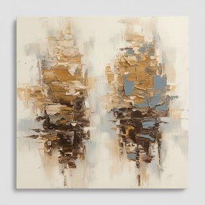 Monolithic Echoes In Ochre And Slate: A Singular Study Of Sculptural Earth — David Moreau, Plaster & Texture Art