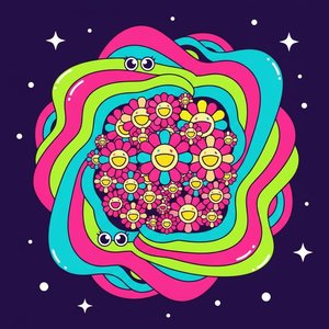 Celestial Bloom In Chromatic Resonance — Camille Thomas, Pop Art