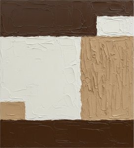 Monolithic Earth Tones: A Sculptural Study In Geometric Stability And Tactile Depth — David Moreau, Abstract Minimalism