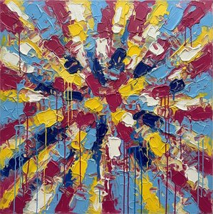 Centrifugal Radiance In Navy And Mustard: A Singular Expression Of Kinetic Chaos — Christian Noiret