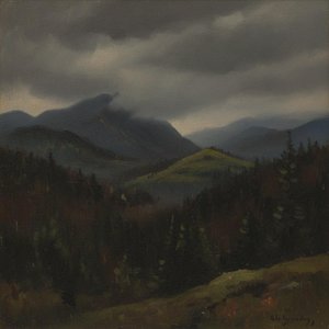 Ethereal Solitude In The Somber Heights — Guillaume Marchand, Tonalism