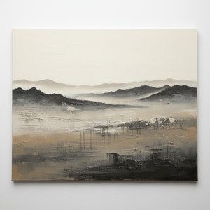 Monolithic Silence: A Stratified Study Of Ethereal Mist And Charred Earth — Laurent Roche
