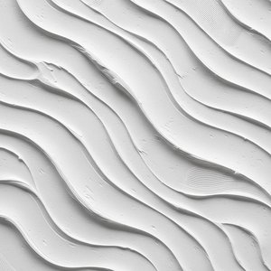 Monolithic Ripples In White: A Sculptural Study Of Serene Undulating Light — David Moreau