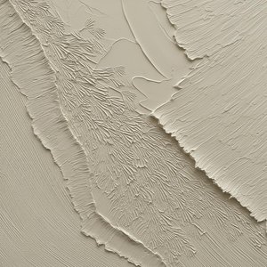 Monolithic Strata In Cream: A Meditative Study Of Organic Impasto And Light — David Moreau