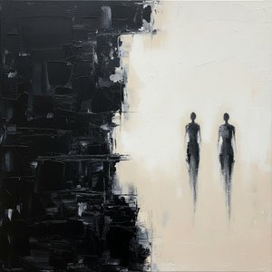Monolithic Shadows And The Ethereal Dissolution Of Silent Figures In Cream — Laurent Fabre