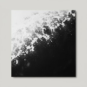 Fragmented Equilibrium: An Impasto Study Of Celestial Chaos And Monochromatic Void — Christian Noiret