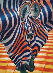 Rhythmic Convergence In Cobalt And Ochre — Anaïs Bonnet