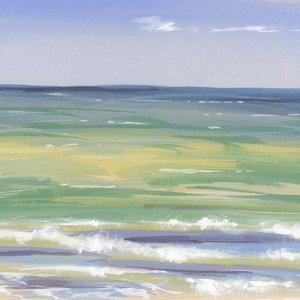Ethereal Tides Of Serenity: A Unique Masterpiece Of Layered Seafoam And Light — Marion Delorme