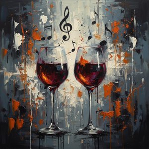 Symphony Of Crimson Shadows And Fragmented Melodies In A Singular Abstract Vision — Christian Noiret