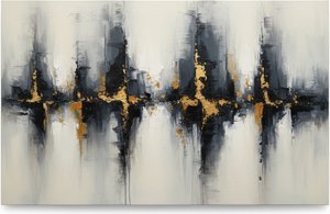 Golden Rhythms In Charcoal Descent: A Monumental Study Of Structured Chaos — Christian Noiret