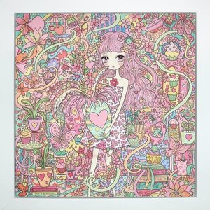 A Dreamlike Tapestry of Pastel Whimsy and Serene Floral Reverie